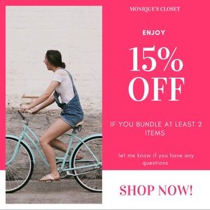 15% when you bundle 🌷🌸